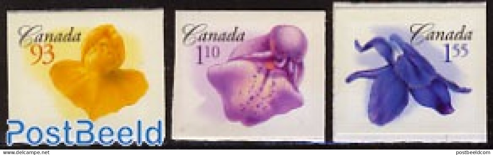 Canada 2006 Flowers 3v S-a (93,110,155)(from Booklet), Mint NH, Nature - Flowers & Plants - Ongebruikt