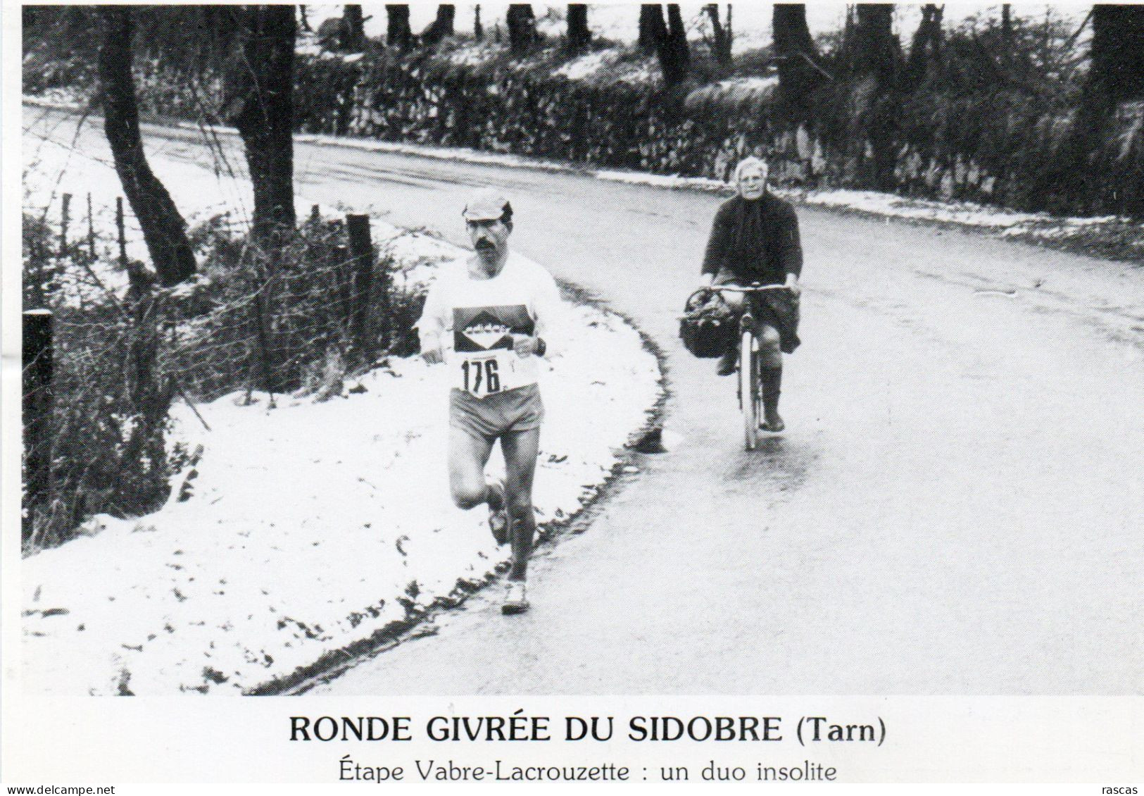 CLB - ATHLETISME - CPM - TARN - 7 EME RONDE GIVREE DU SIDOBRE - 29 01 1989 - ETAPE VABRE - LACROUZETTE - UN DUO INSOLITE - Leichtathletik