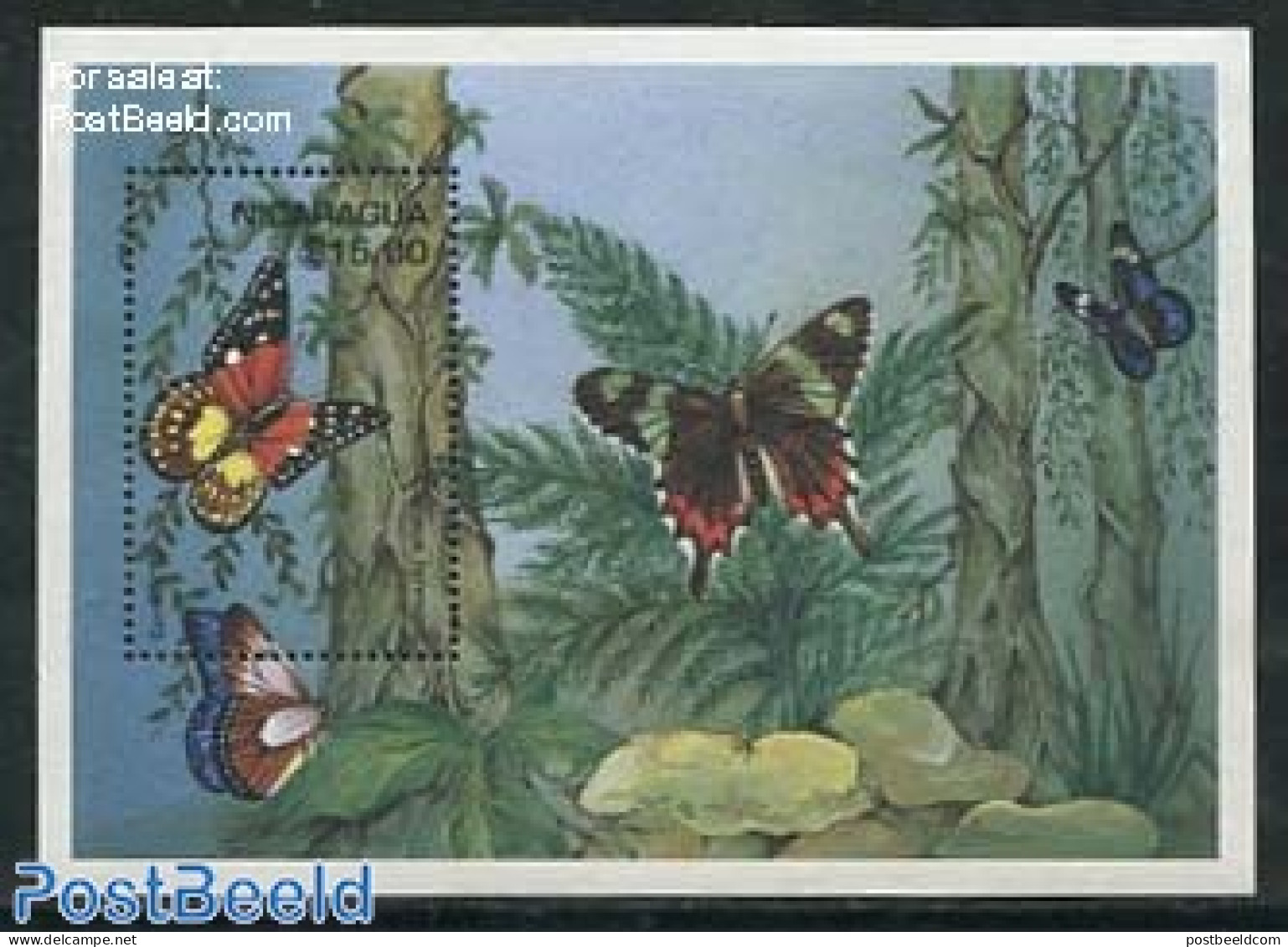 Nicaragua 1995 Butterflies S/s, Mint NH, Nature - Butterflies - Nicaragua