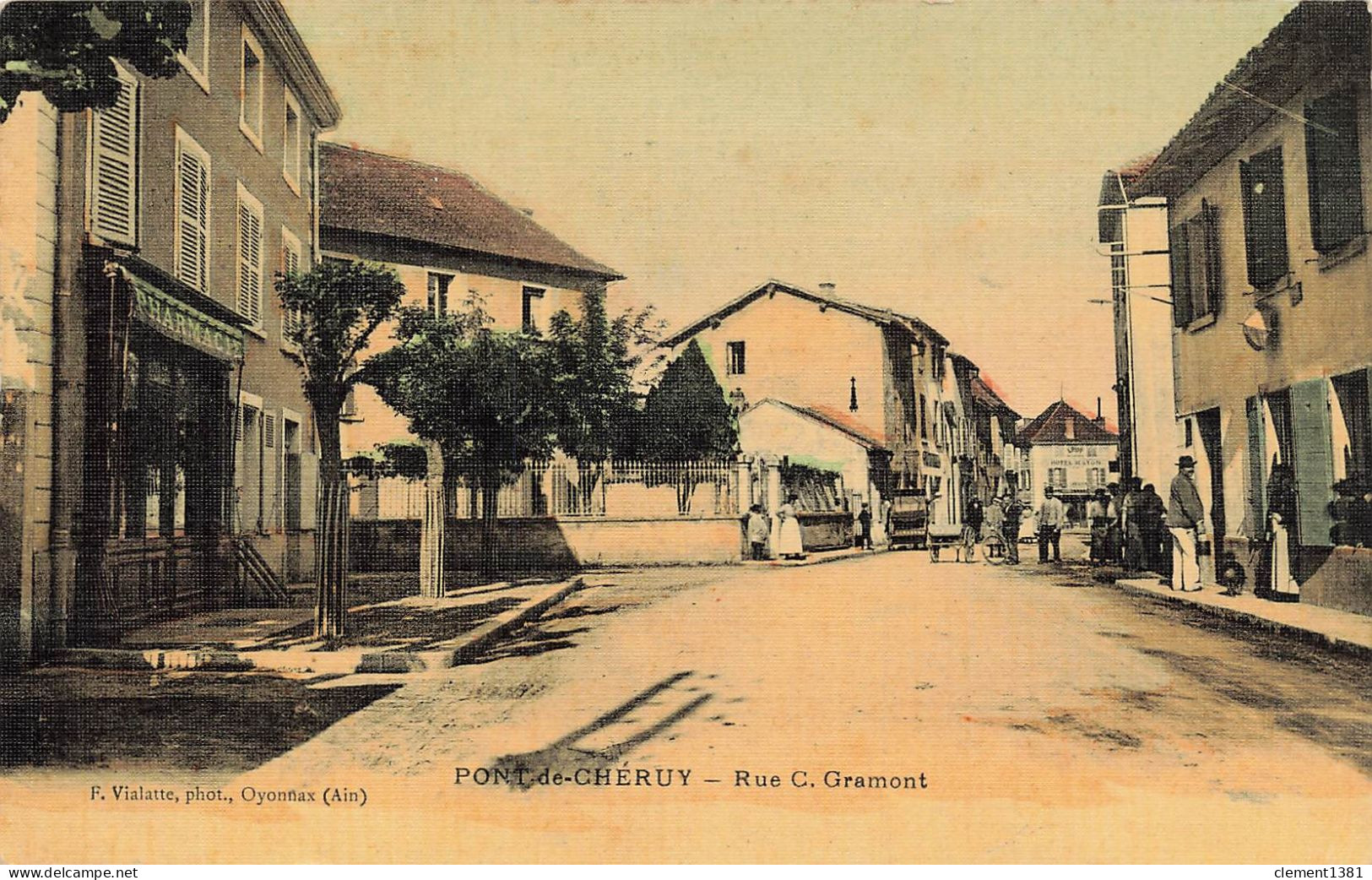 Pont De Cheruy Rue C Gramont Edition Vialatte Carte Toilee - Pont-de-Chéruy