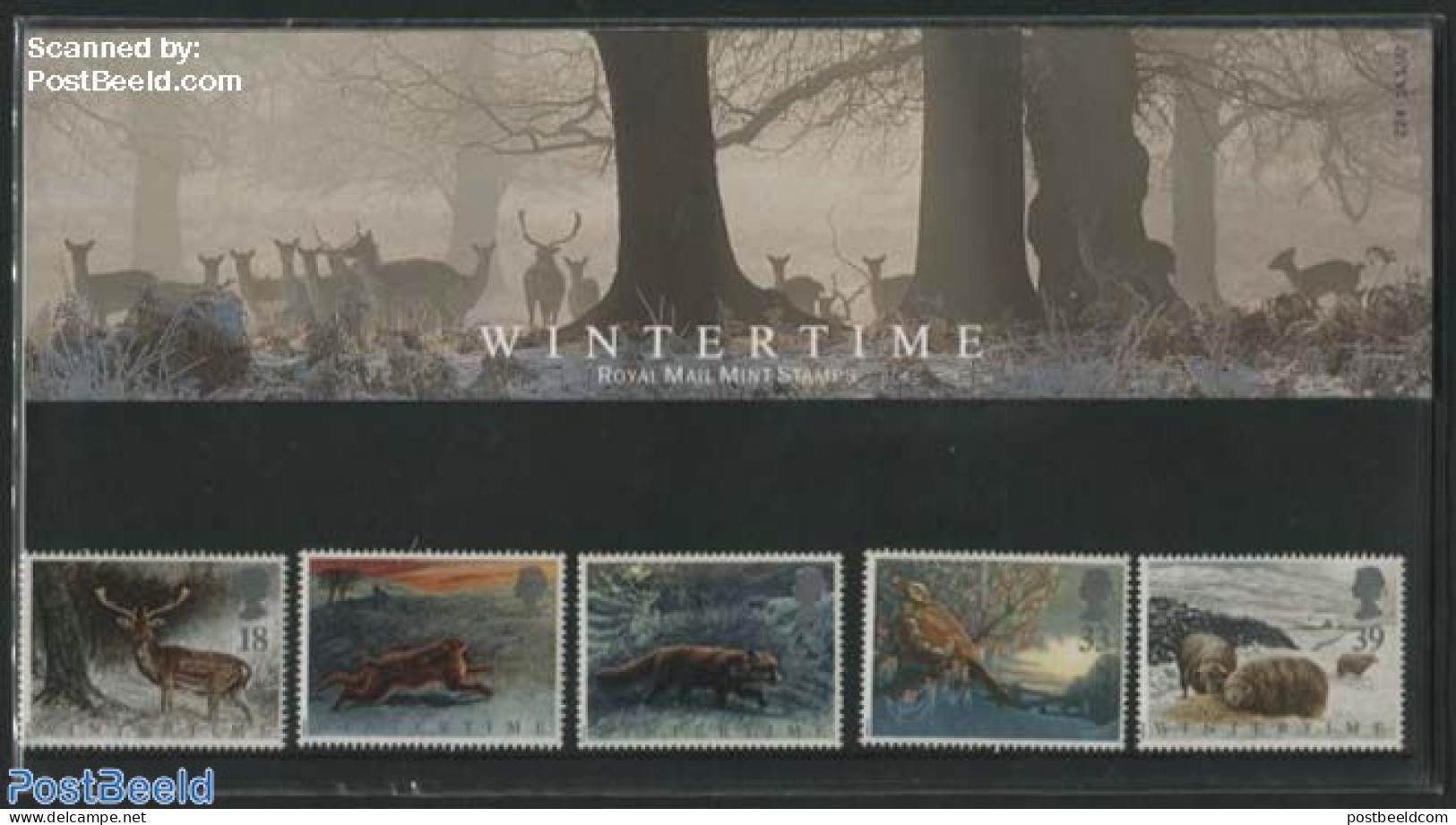 Great Britain 1992 Winter 5v, Presentation Pack, Mint NH, Rabbits / Hares - Unused Stamps