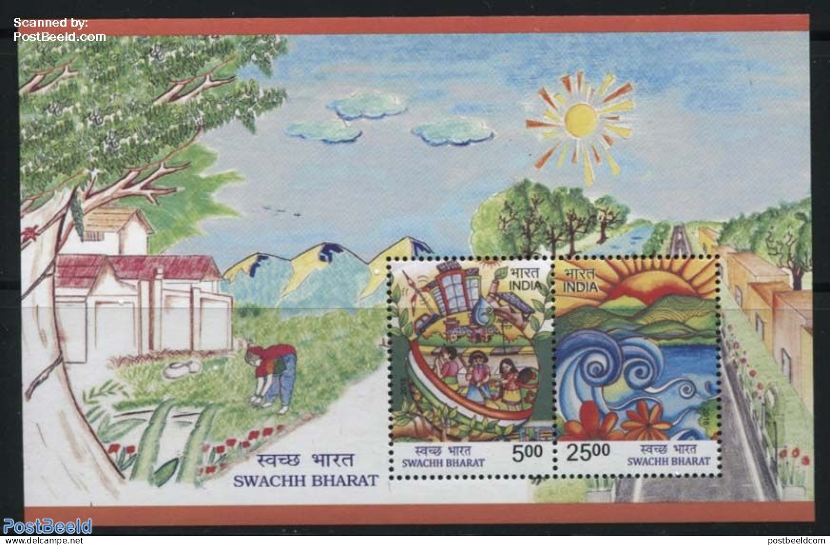India 2016 Swachh Bharat S/s, Mint NH, Nature - Environment - Unused Stamps