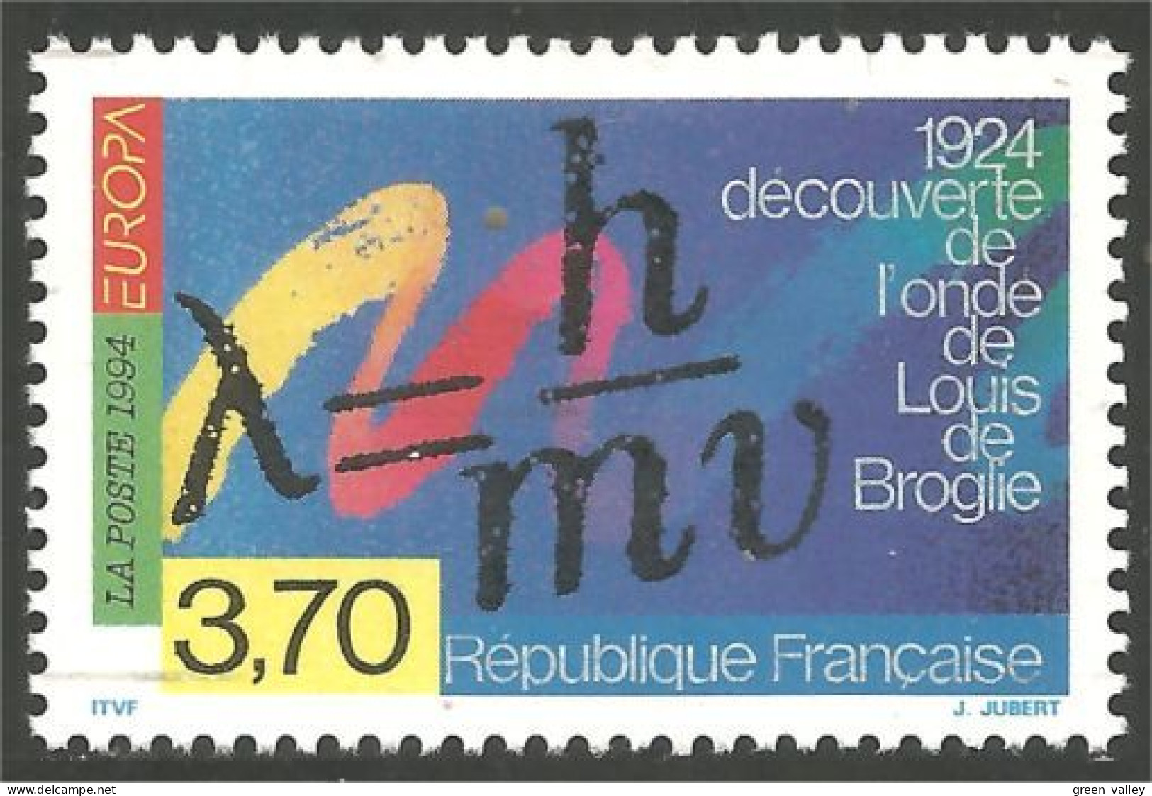 358 France Yv 2879 Europa Onde Louis De Broglie Wave Prix Nobel Prize 1929 MNH ** Neuf SC (2879-1b) - Fysica
