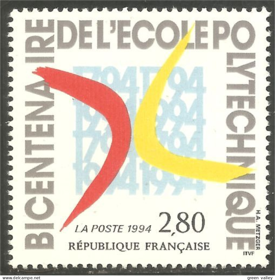 358 France Yv 2862 Ecole Polytechnique University MNH ** Neuf SC (2862-1b) - Sonstige & Ohne Zuordnung