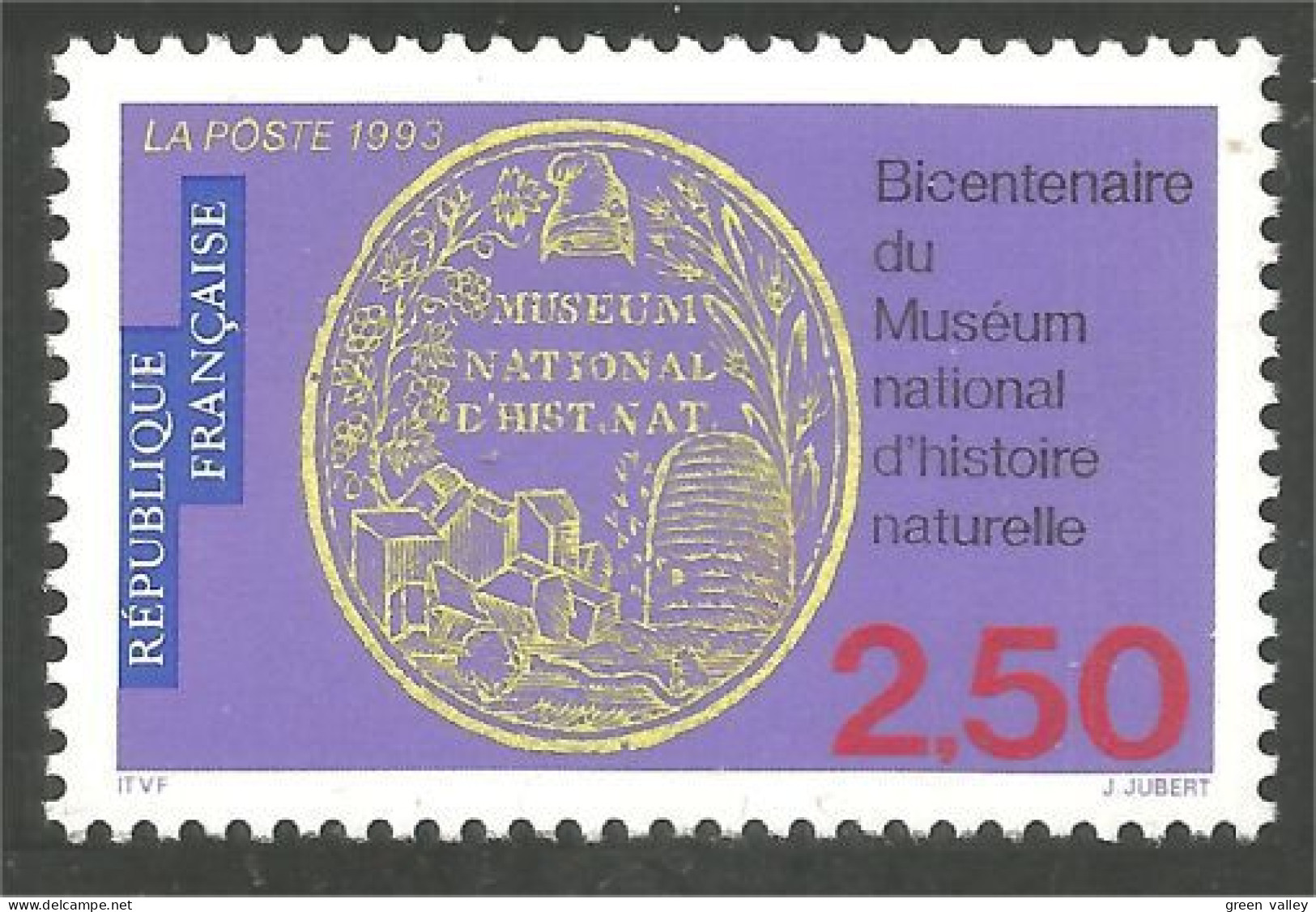 358 France Yv 2812 Musée Histoire Naturelle Museum Sceau Coin MNH ** Neuf SC (2812-1b) - Monnaies