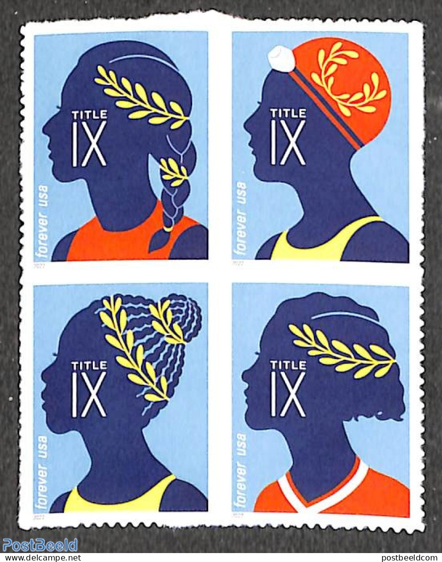 United States Of America 2022 Title IX 4v S-a, Mint NH - Unused Stamps