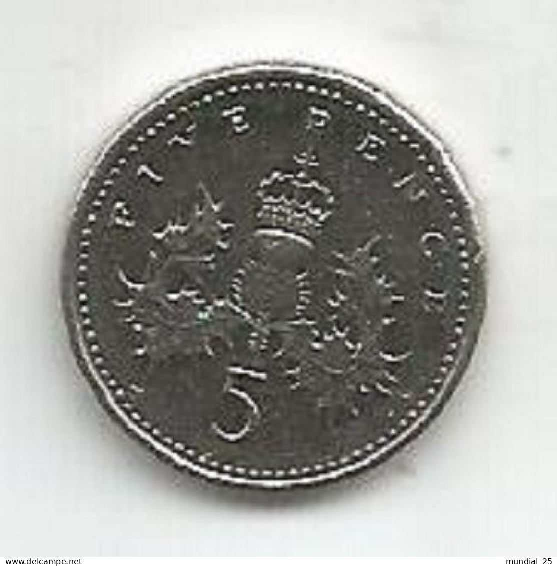 GREAT BRITAIN 5 PENCE 2000 - 5 Pence & 5 New Pence