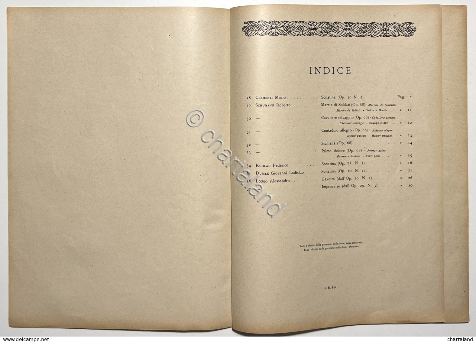 Spartiti - S. Cesi - E. Marciano - Antologia Pianistica - 1944 Ricordi Fasc. II - Andere & Zonder Classificatie