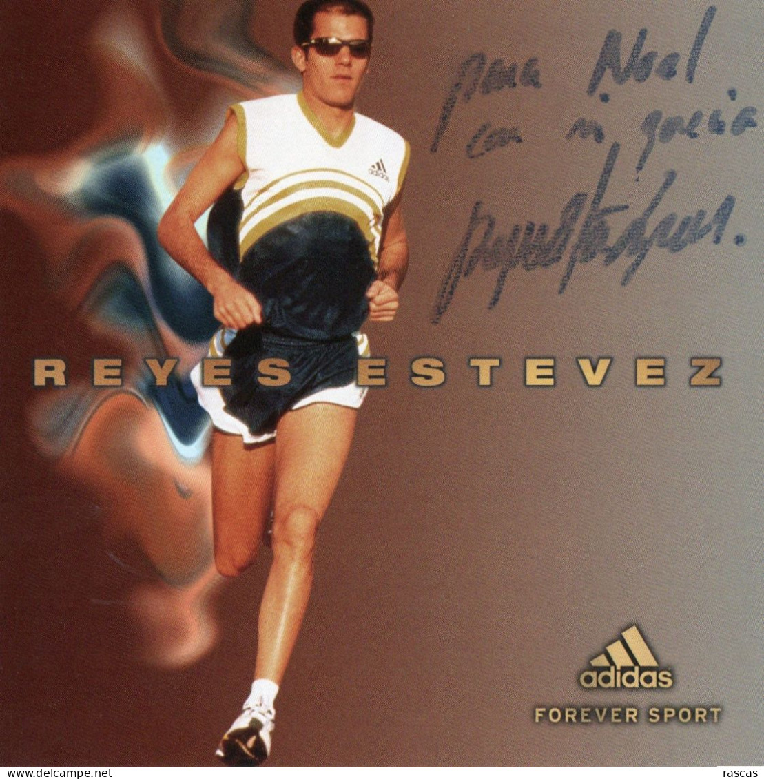 CLA - ATHLETISME - PHOTO DEDICACEE DU CHAMPION D'EUROPE ESPAGNOL 1999 REYES ESTEVEZ - Other & Unclassified