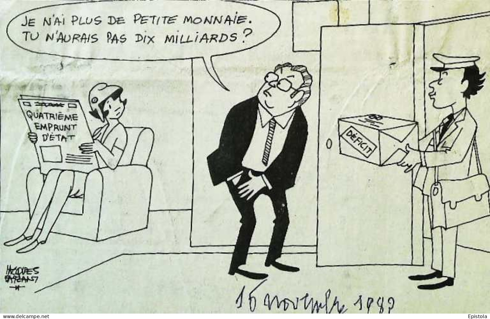 ► Coupure De Presse  Quotidien Le Figaro Jacques Faisant 1983 Quatrième Emprunt D'état Déficit Facteur - 1950 à Nos Jours