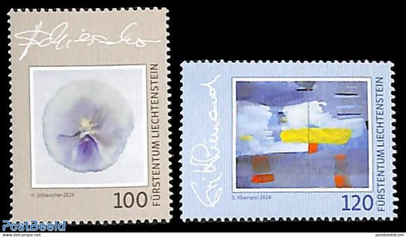 Liechtenstein 2024 Art 2v, Mint NH, Art - Modern Art (1850-present) - Paintings - Unused Stamps