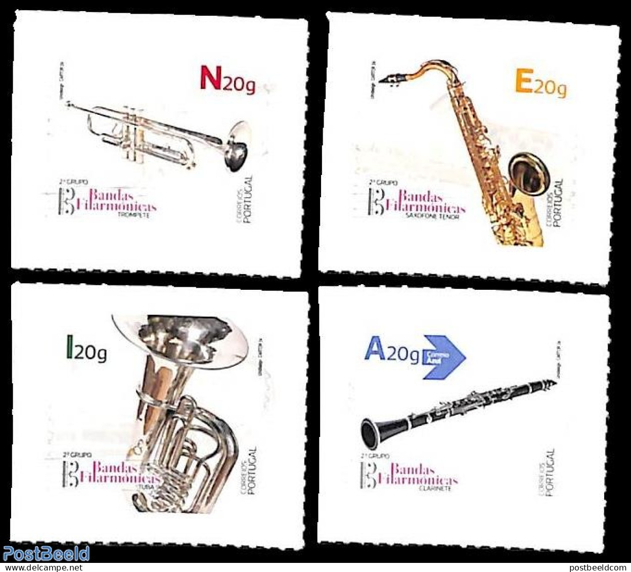 Portugal 2024 Music Instruments 4v S-a, Mint NH, Performance Art - Music - Musical Instruments - Unused Stamps