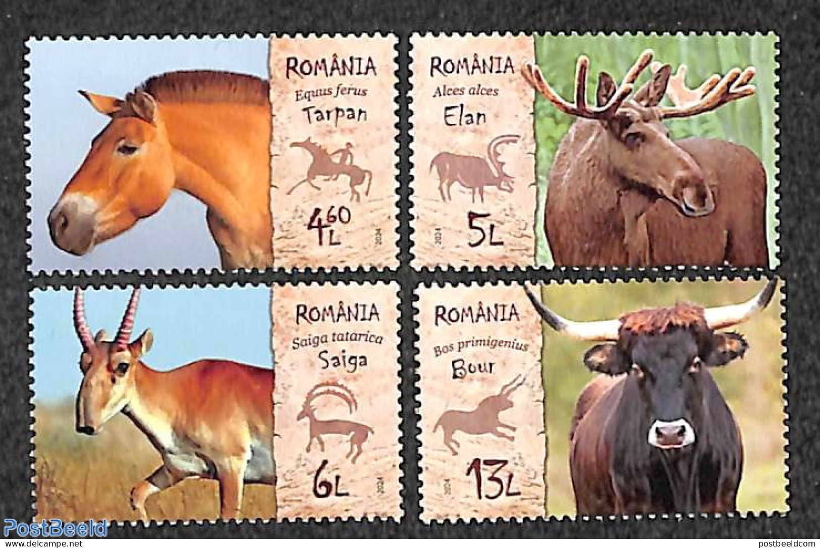 Romania 2024 Extinct Species 4v, Mint NH, Nature - Animals (others & Mixed) - Neufs