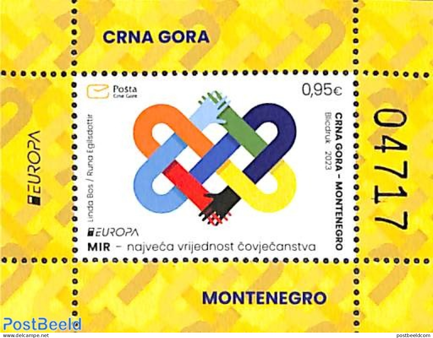 Montenegro 2023 Europa S/s, Mint NH, History - Various - Europa (cept) - Peace - Joint Issues - Joint Issues