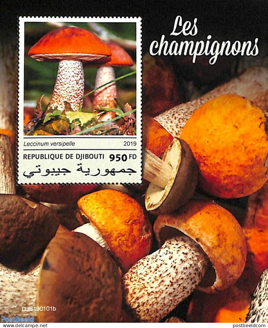 Djibouti 2019 Mushrooms S/s, Mint NH, Nature - Mushrooms - Mushrooms
