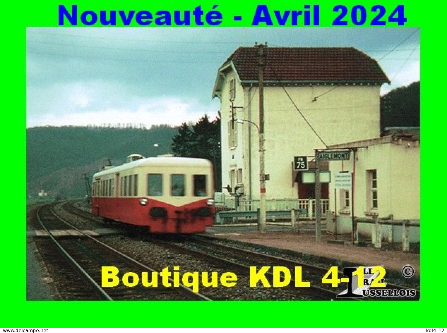 RU 2154 - Autorail Picasso X 3800 En Gare - AIGLEMONT - Ardennes - SNCF - Gares - Avec Trains
