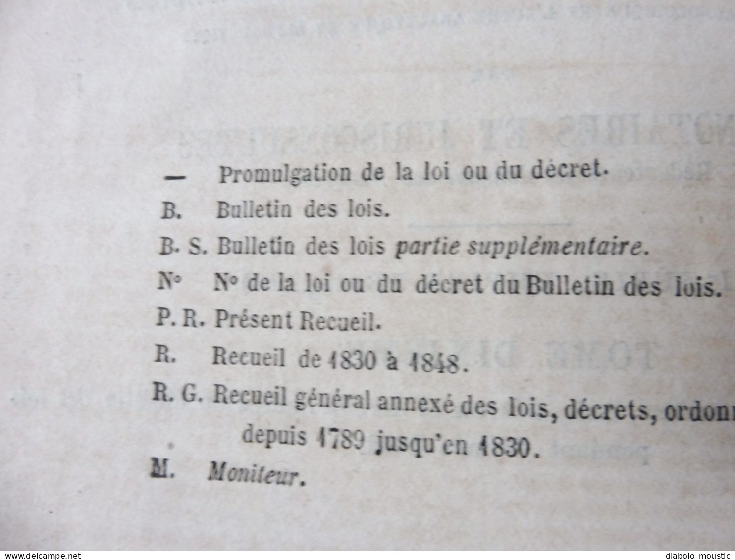 1862  RECUEIL des LOIS : Tableaux de population des départements de l'Empire  ;Reconstruction Pont MORAND à Nantes; Etc