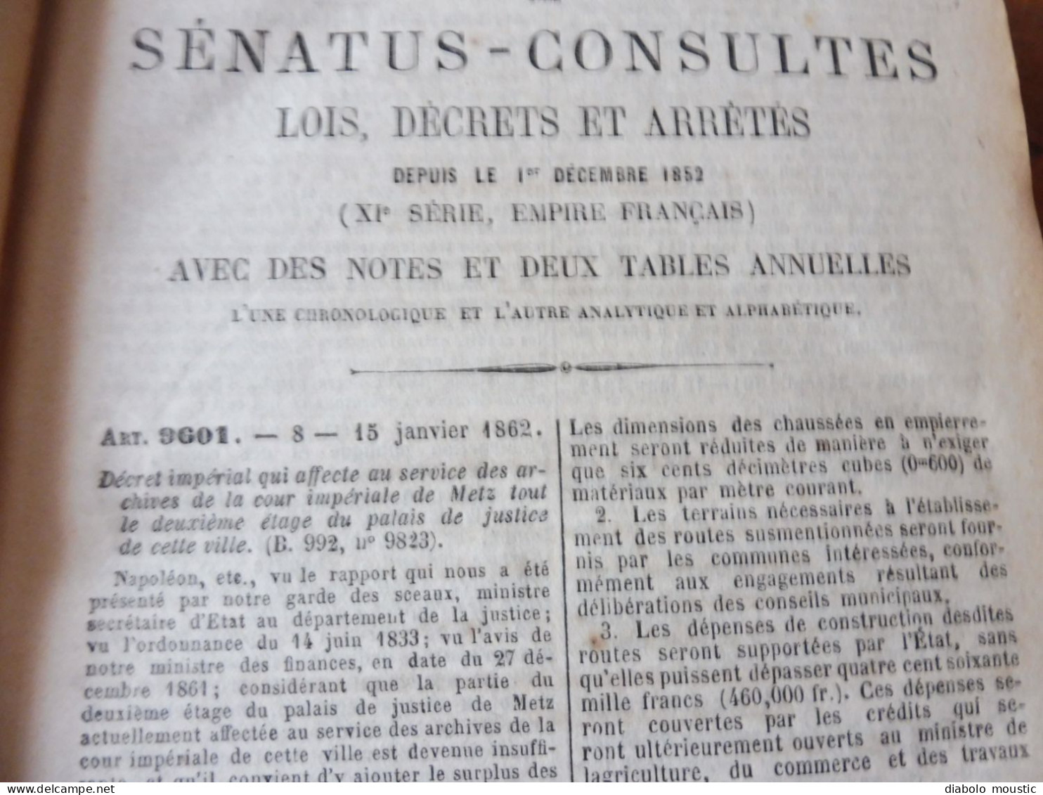 IMPORTANT , Année 1862  Population des VILLES de FRANCE par départements ;Reconstruction Pont MORAND à Nantes; Etc