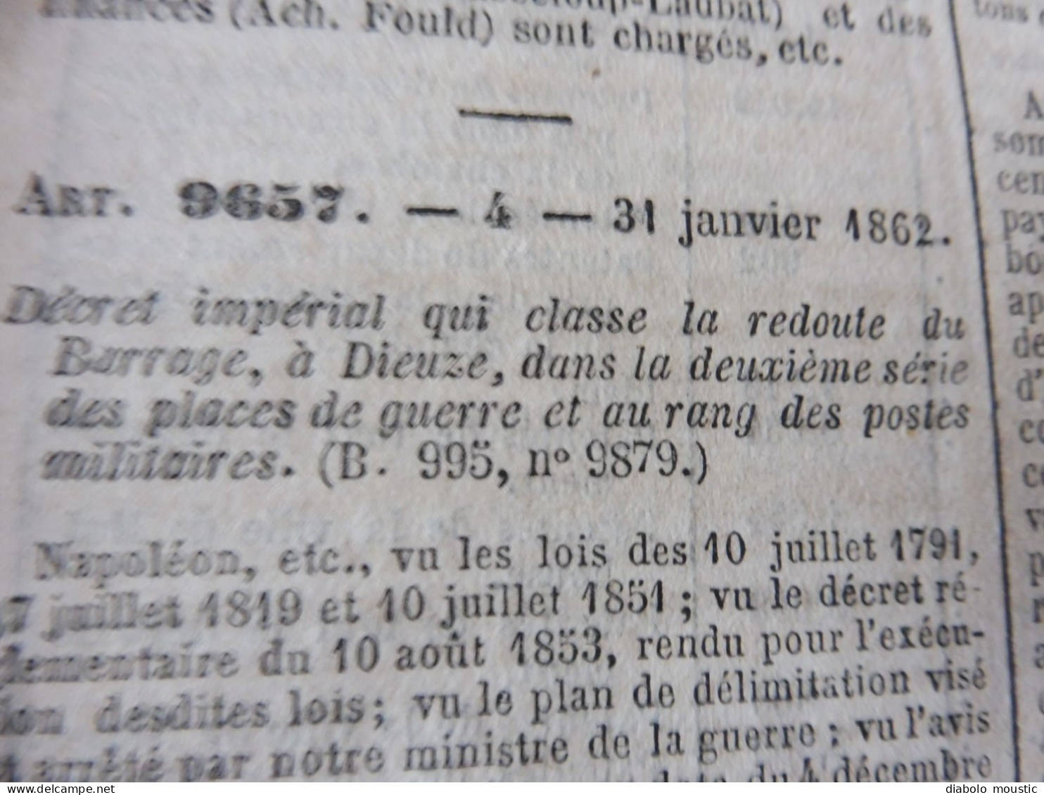 IMPORTANT , Année 1862  Population des VILLES de FRANCE par départements ;Reconstruction Pont MORAND à Nantes; Etc