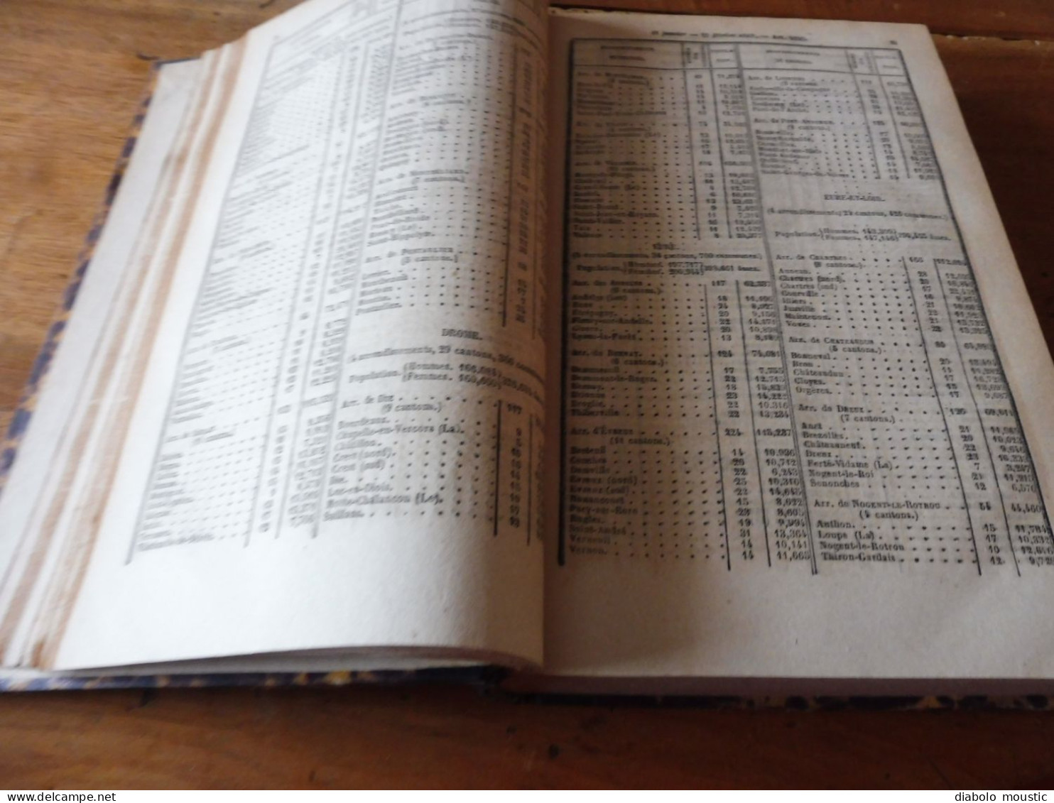 IMPORTANT , Année 1862  Population des VILLES de FRANCE par départements ;Reconstruction Pont MORAND à Nantes; Etc