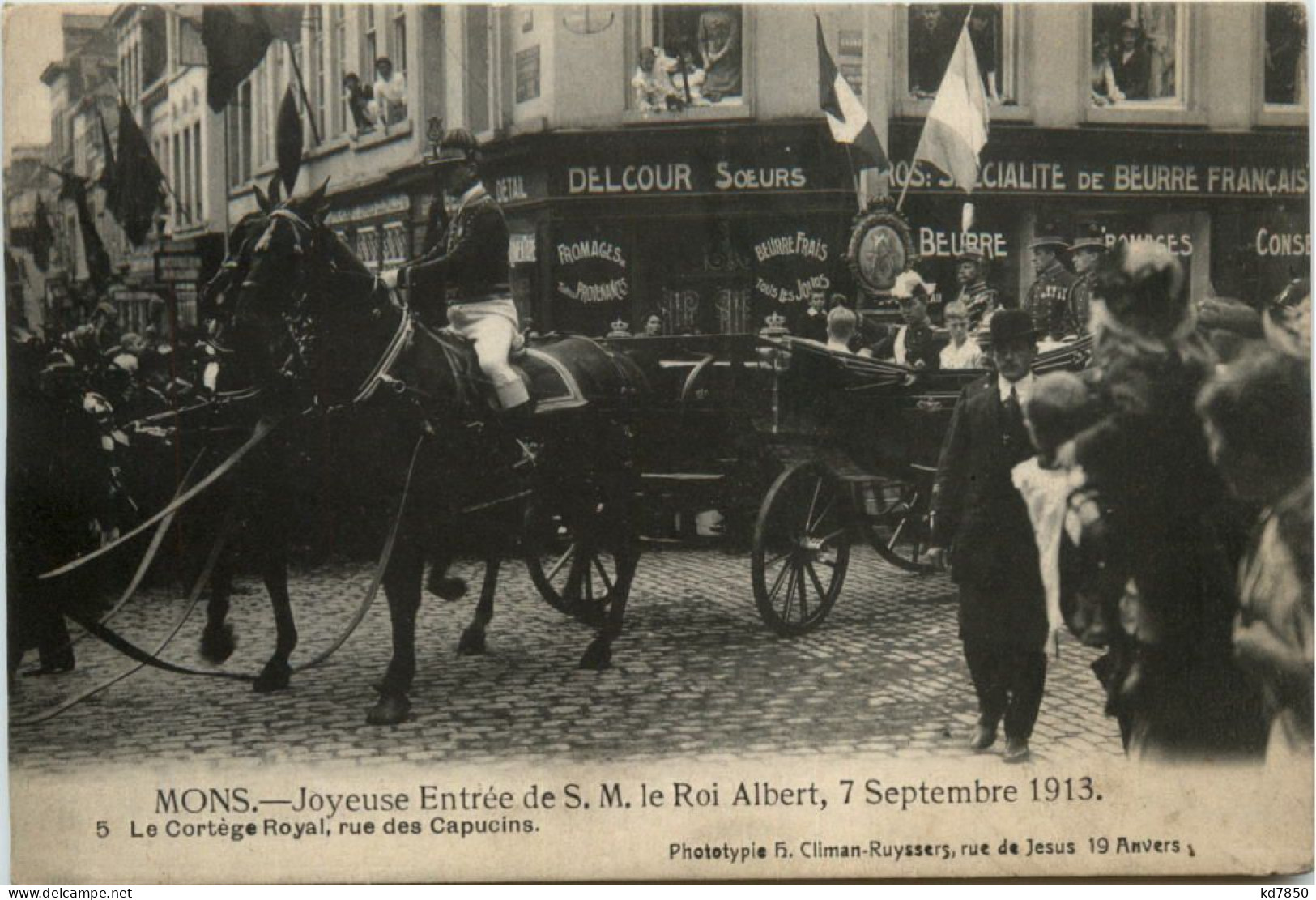 Mons - Joyeuse Entree De SM Le Roi Albert 1913 - Mons