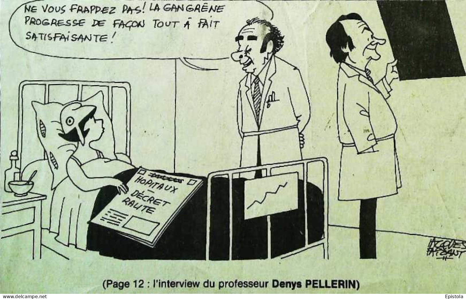 ► Coupure De Presse  Quotidien Le Figaro Jacques Faisant 1983 Hôpital Decret Raute - 1950 - Nu