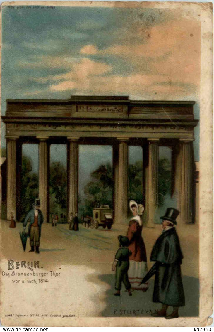 Berlin - Brandenburger Tor - Litho - Brandenburger Door