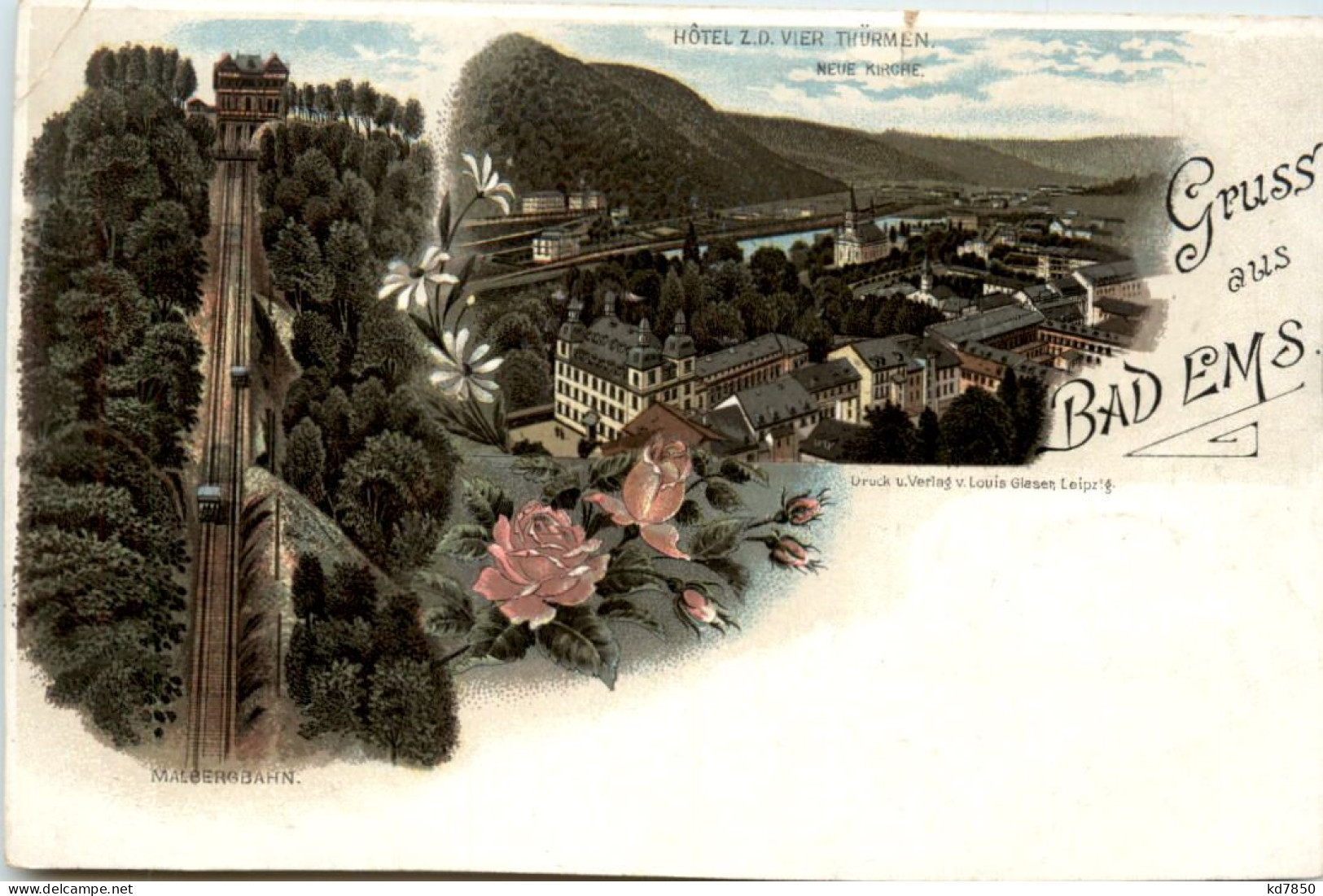 Gruss Aus Bad Ems - Litho - Bad Ems