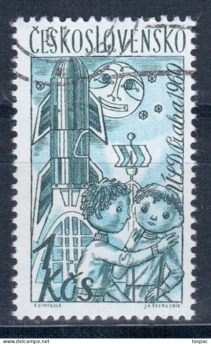 Czechoslovakia 1961 Mi# 1278 Used - Short Set - Puppets / Space - Europe