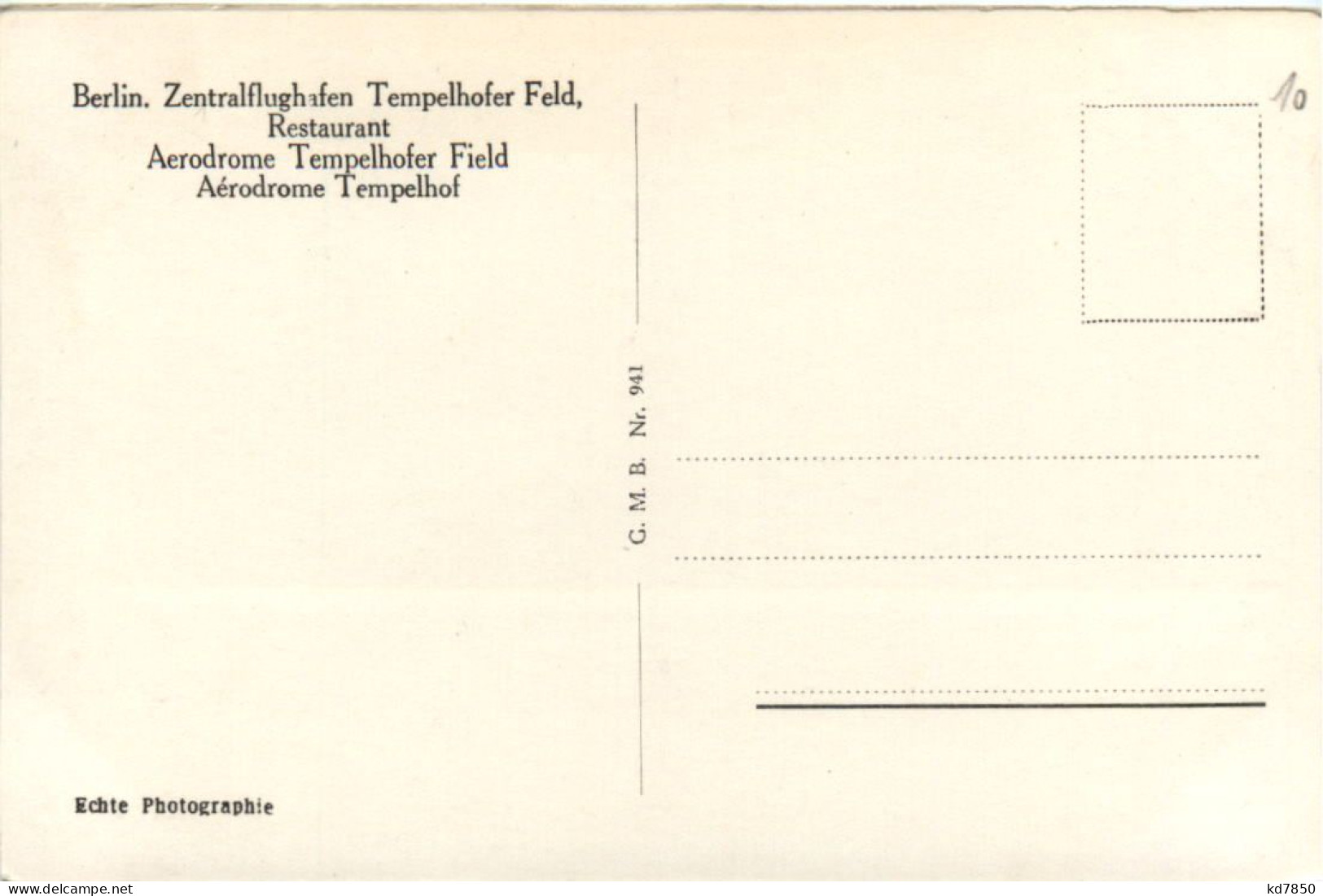 Berlin - Zentralflughafen Tempelhofer Feld - Tempelhof