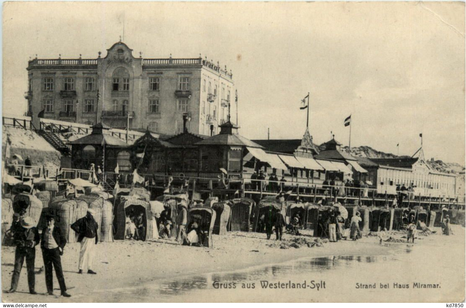 Sylt - Gruss Aus Westerland - Strand Bei Haus Miramar - Sylt