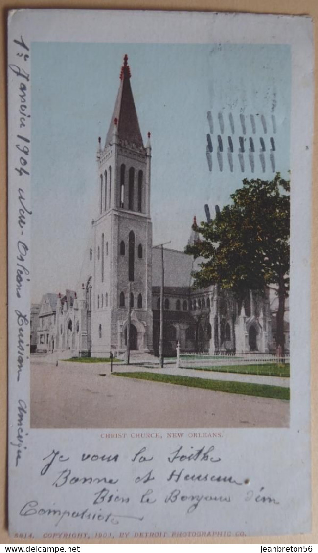 CHRIST CHIRCH New-Orleans LA - CPA 01/01/1904 - New Orleans