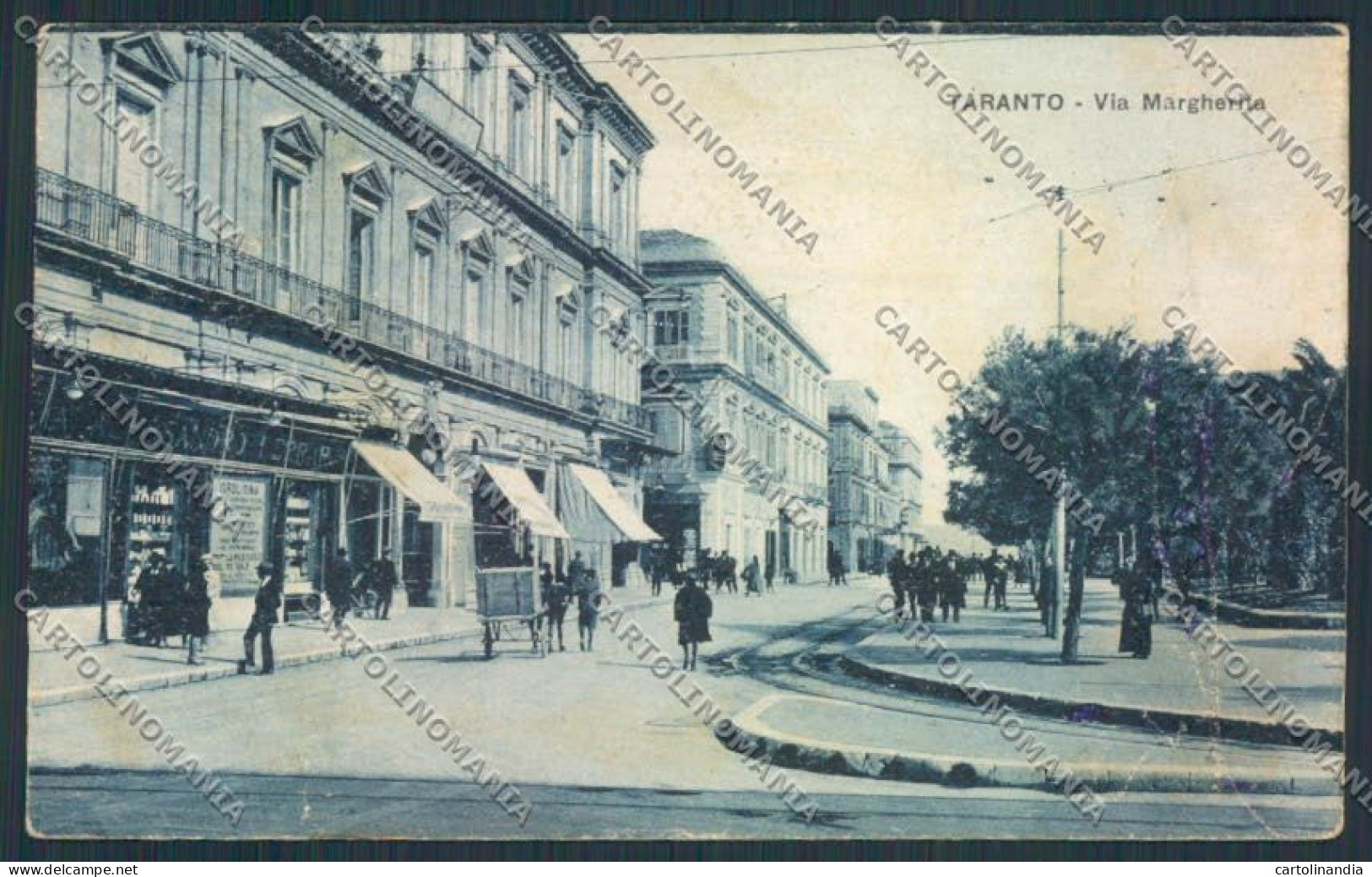 Taranto Città PIEGHE MACCHIE Cartolina MV5488 - Taranto