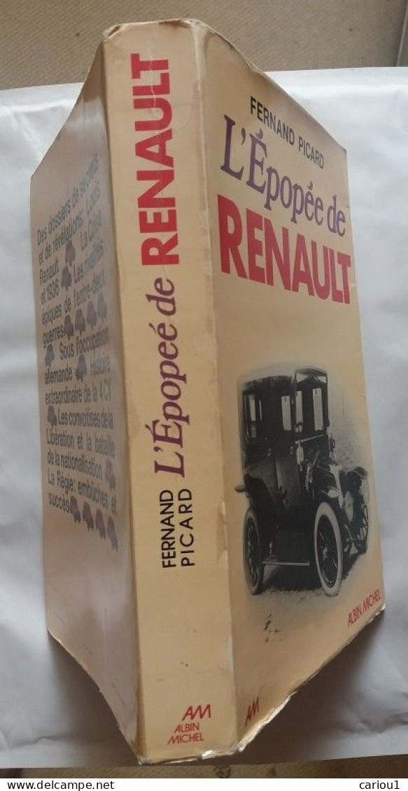 C1  AUTO Picard L EPOPEE DE RENAULT Grand Format 1976 EPUISE Automobile PORT INCLUS FRANCE - Voitures