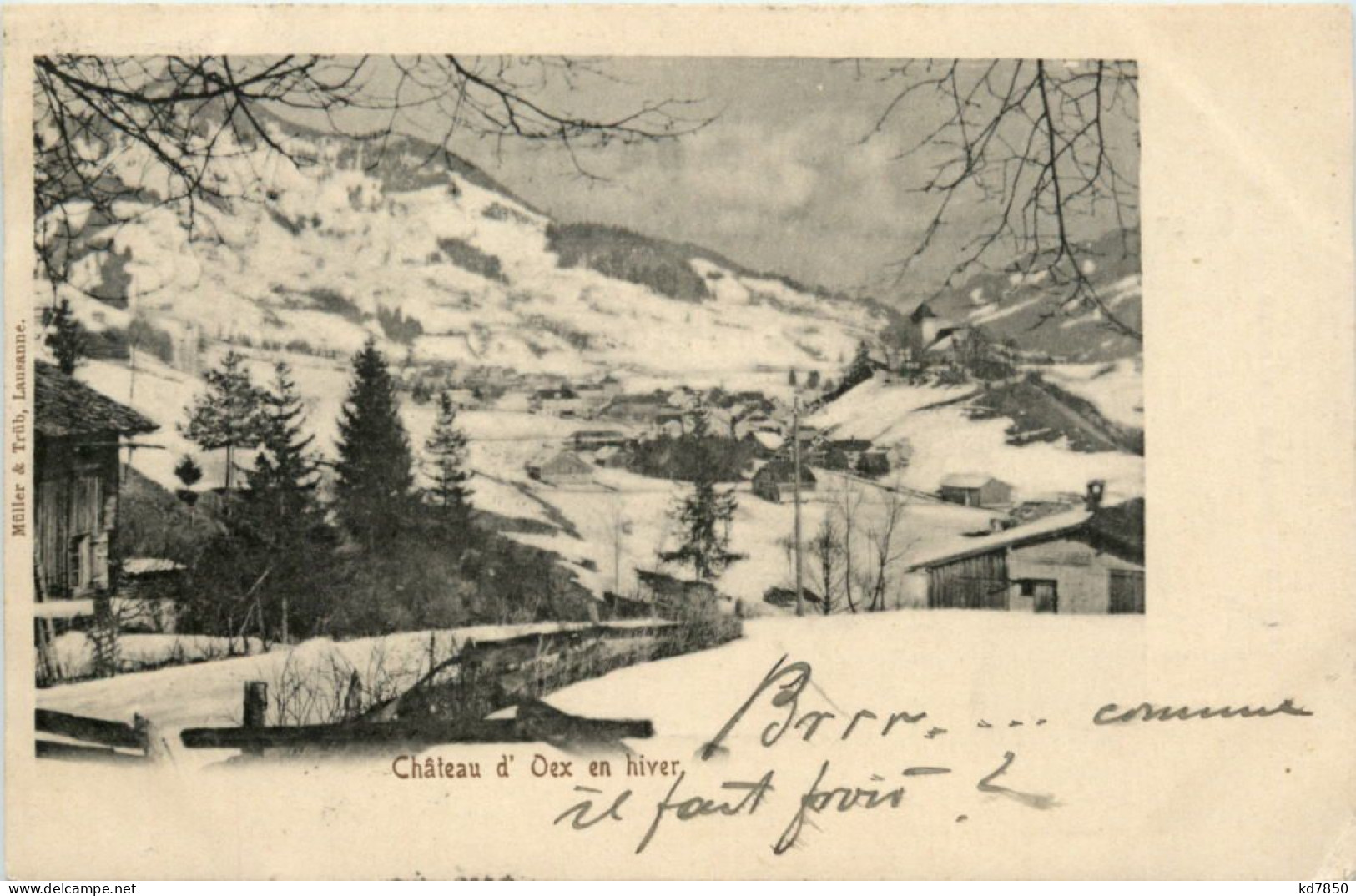 Chateau D Oex En Hiver - Château-d'Œx