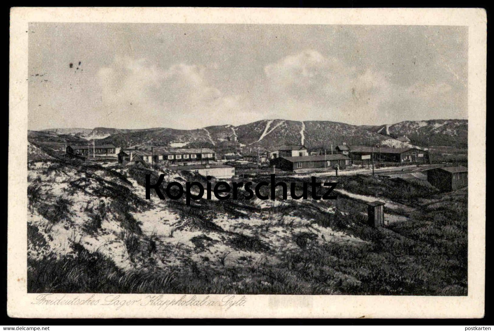 ALTE POSTKARTE SYLT KLAPPHOLTAL FREIDEUTSCHES LAGER 1926 KLAPPHOLTTAL AK Ansichtskarte Postcard Cpa - Sylt