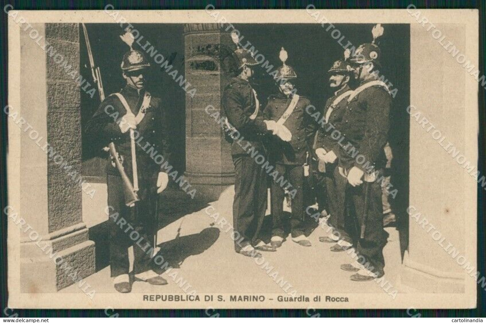 San Marino Guardia Di Rocca Cartolina MQ5586 - San Marino