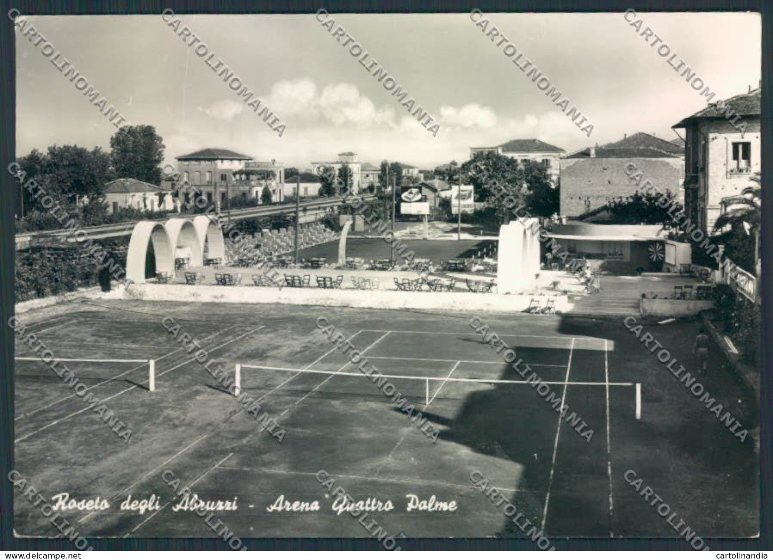 Teramo Roseto Abruzzi Tennis Foto FG Cartolina MQ0087 - Teramo