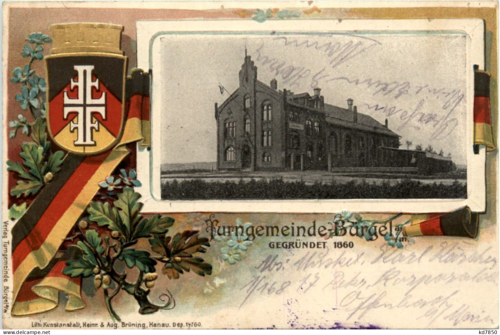 Offenbach - Turngemeinde Bürgel - Litho - Offenbach