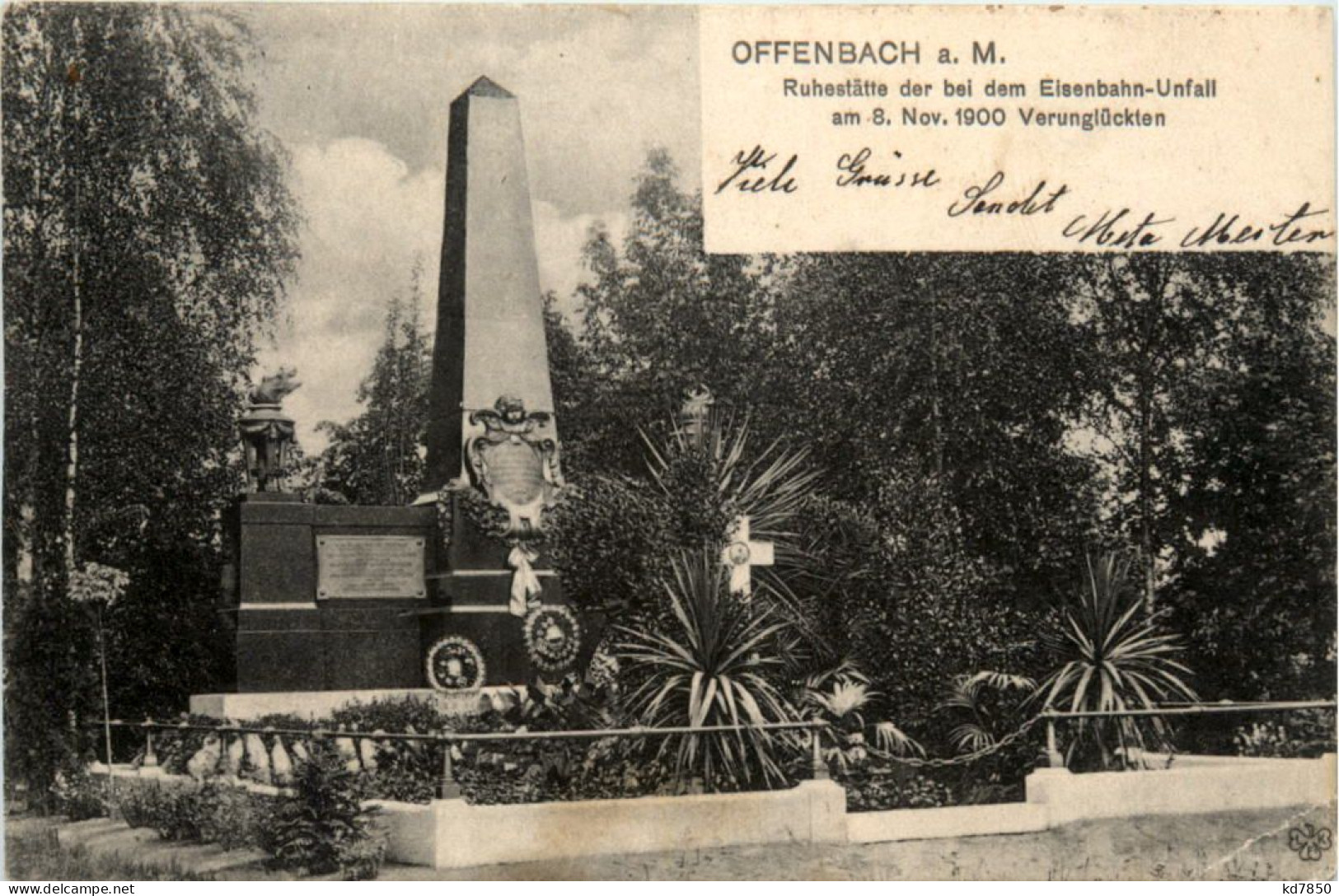 Offenbach Am Main - Ruhestätte Der Bei Dem Eisenbahn-Unfall 1900 - Offenbach