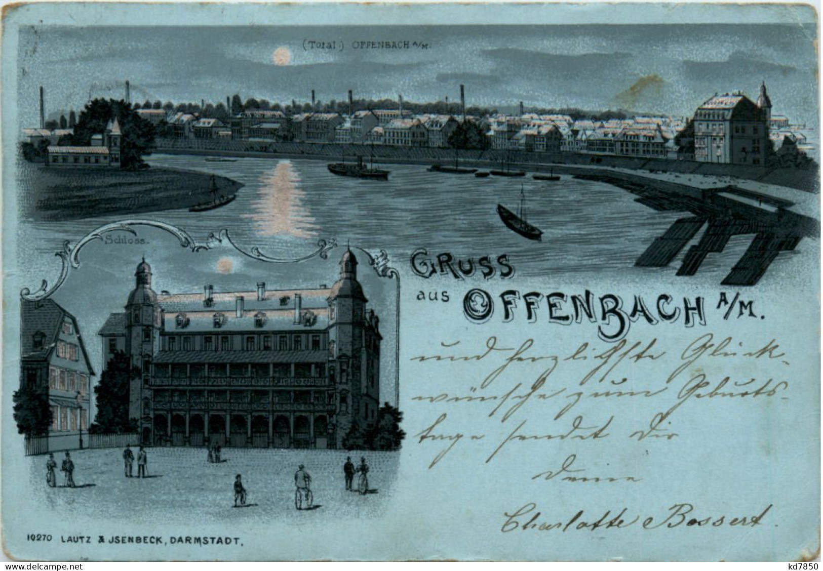 Gruss Aus Offenbach Am Main - Litho - Offenbach