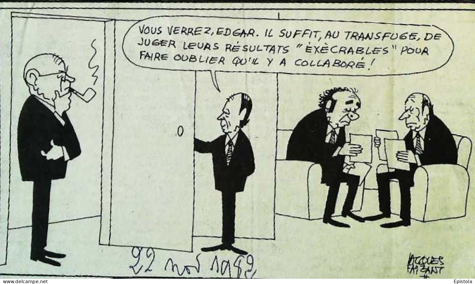 ► Coupure De Presse  Quotidien Le Figaro Jacques Faisant 1983 Faure Pipe - Desde 1950