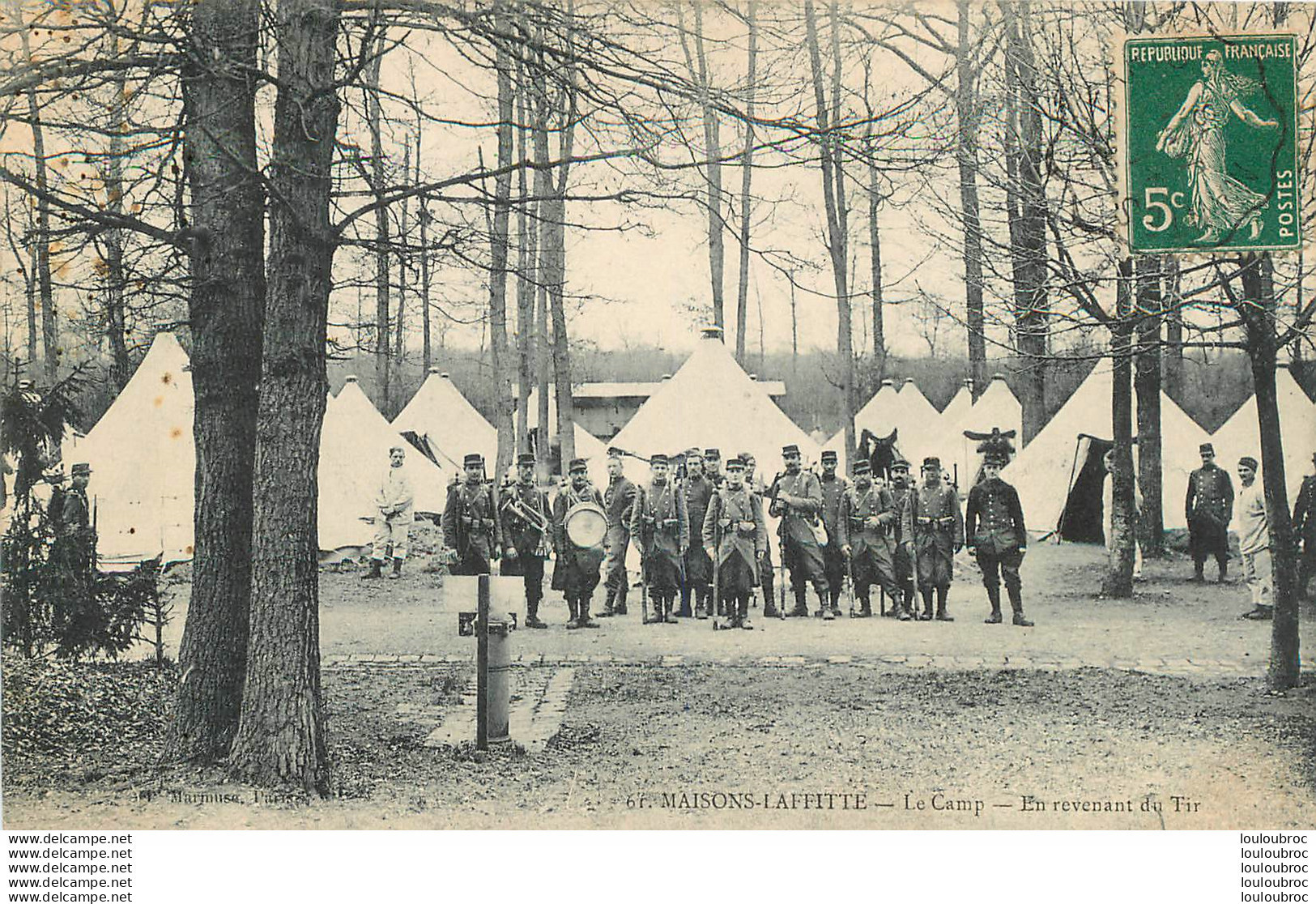 MAISONS LAFFITTE LE CAMP EN REVENANT DU TIR - Manoeuvres