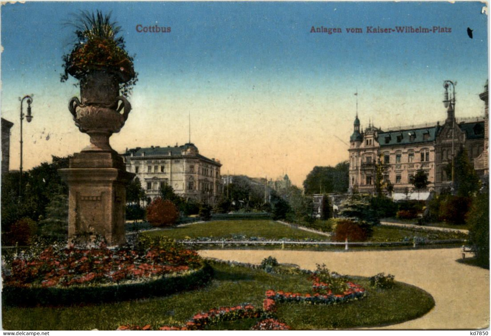 Cottbus, Kaiser-Wilhelm-Platz, Anlagen - Cottbus