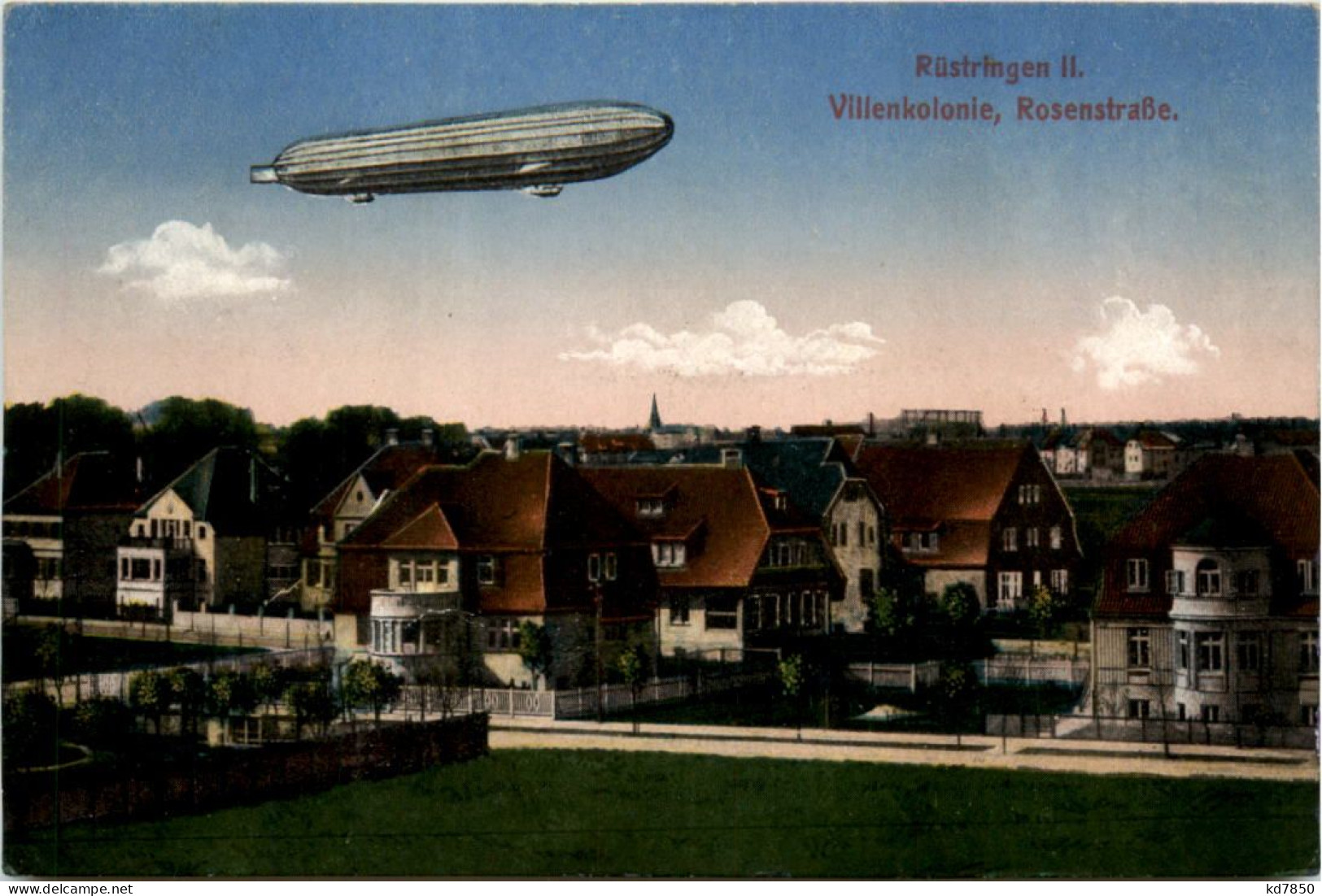 Wilhelmshaven - Rüstringen - Rosenstrasse Mit Zeppelin - Wilhelmshaven