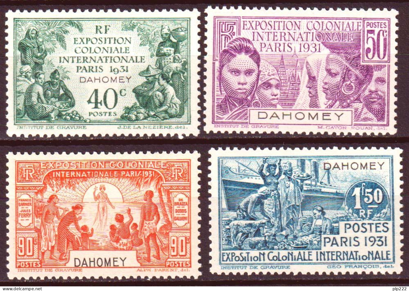 Dahomey 1931 Y.T.99/102 */MH VF/F - Neufs