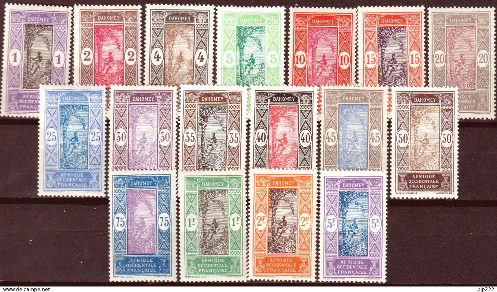 Dahomey 1913 Y.T.43/59 */MH VF/F - Unused Stamps