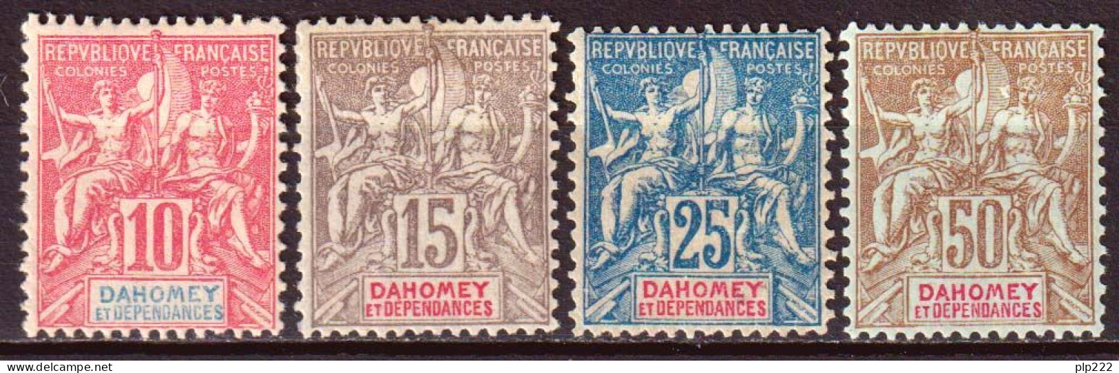 Dahomey 1900 Y.T.2/5 */MH VF/F - Neufs