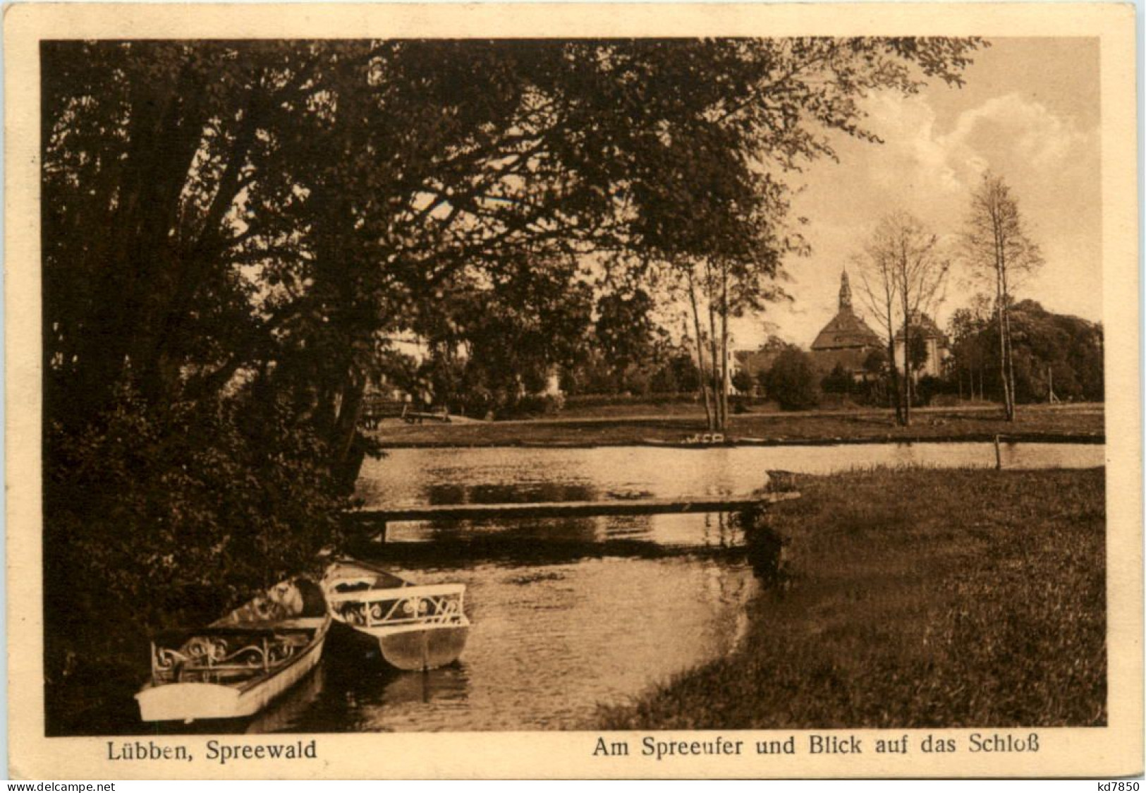 Spreewald, Lübben, Am Spreeufer Und Blick Auf Das Schloss - Lübben (Spreewald)