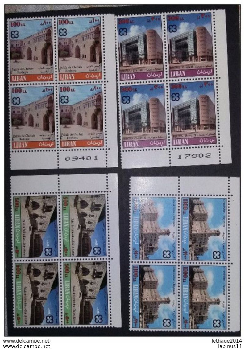 LEBANON LIBAN LIBANO 1999 Buildings Perforation: 12¼ X 12 Bl - Lebanon